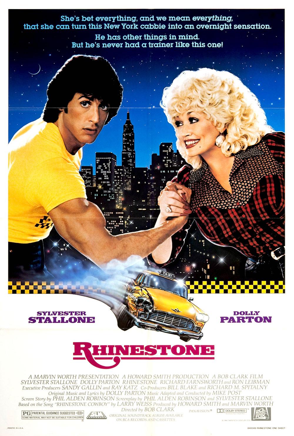 Mælkehvid Slette Gøre en indsats Rhinestone (1984) | Sylvester Stallone